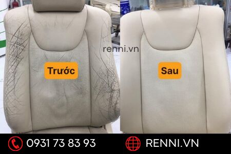 Phục hồi, sửa chữa ghế da ô tô nứt nẻ, xẹp mút, bạc màu... - Renni