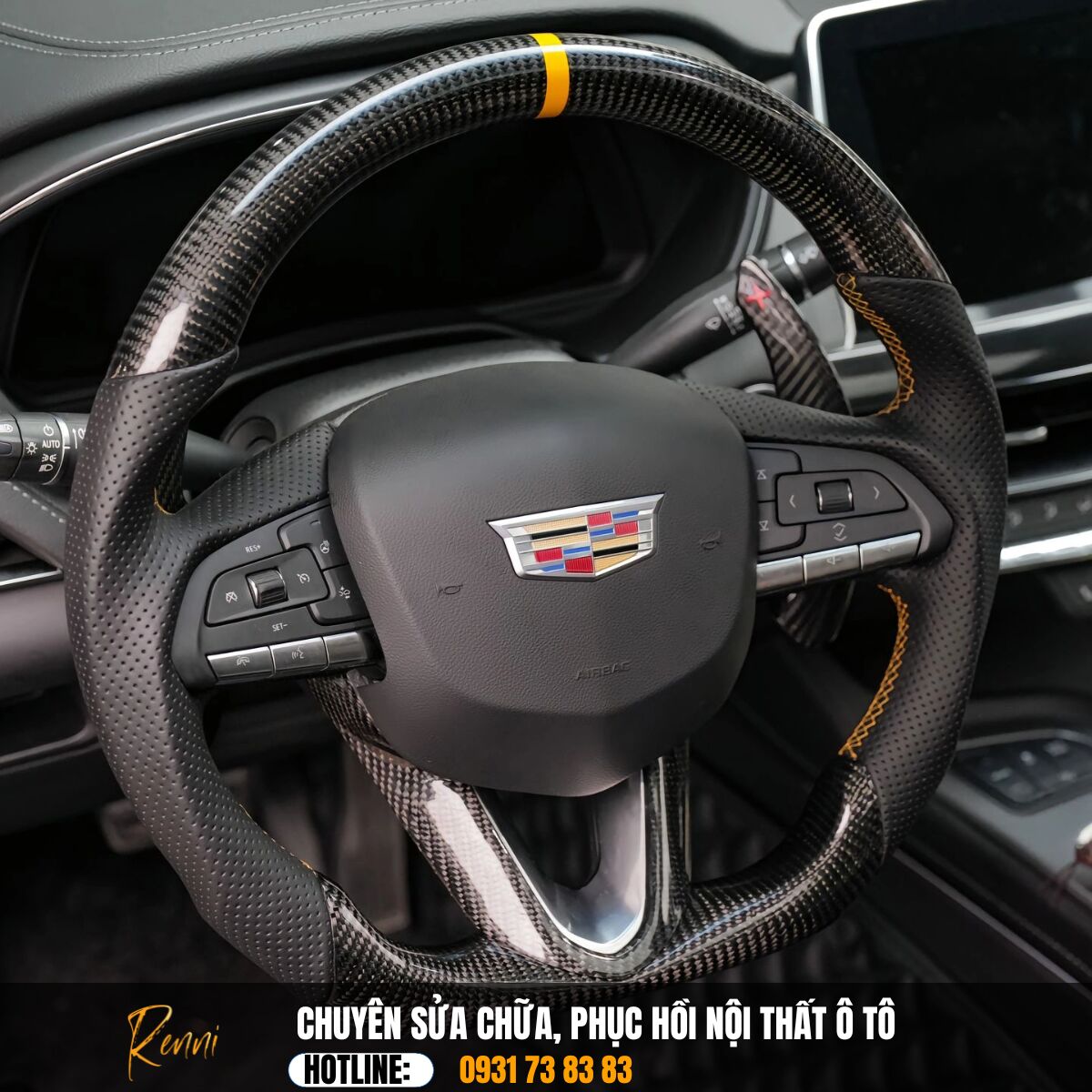 Độ Vô Lăng Carbon Fiber 
