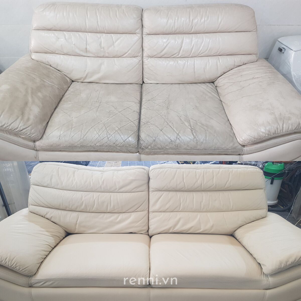 phục hồi, sửa ghế sofa da thật
