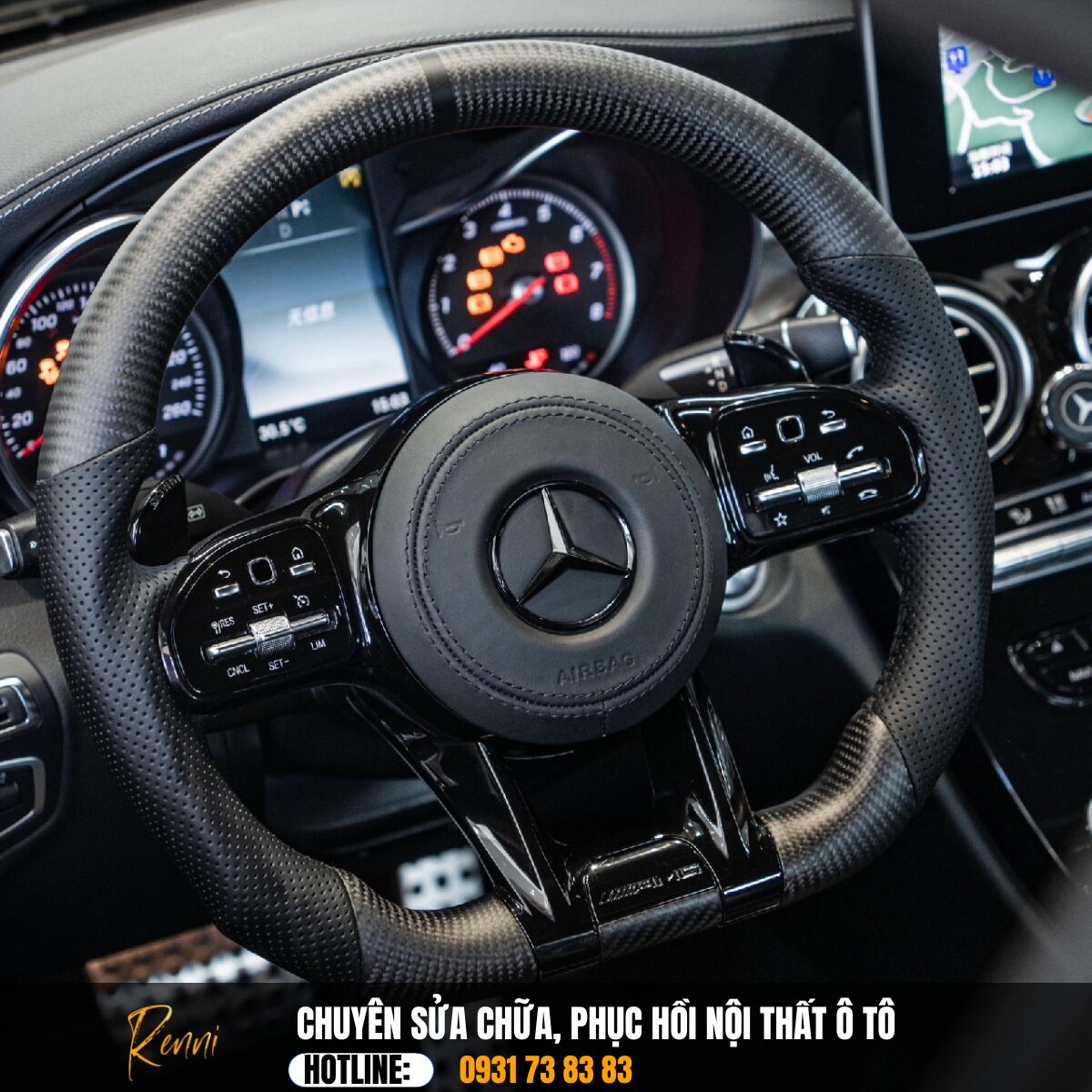 Độ Vô Lăng Carbon Fiber 