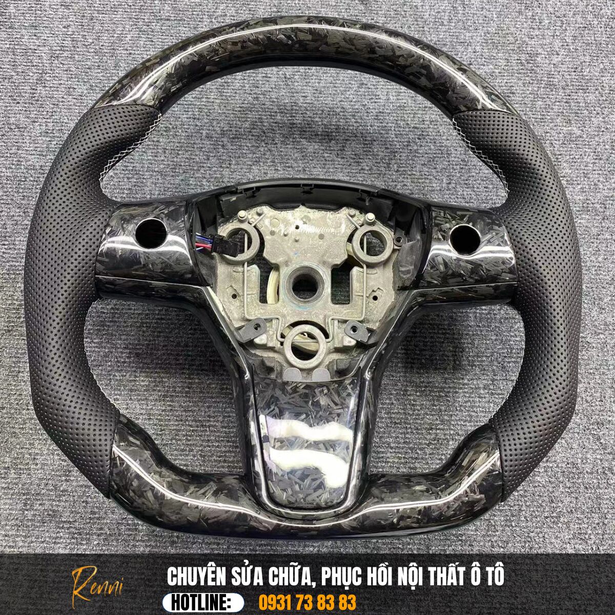 Độ Vô Lăng Carbon Fiber 