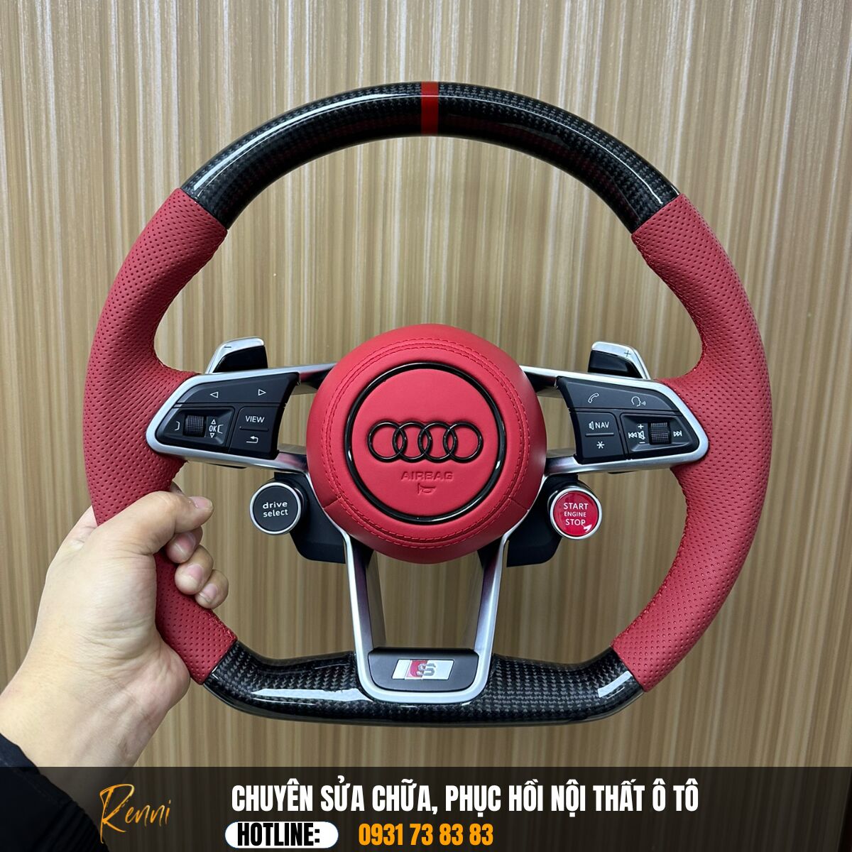 Độ Vô Lăng Carbon Fiber 