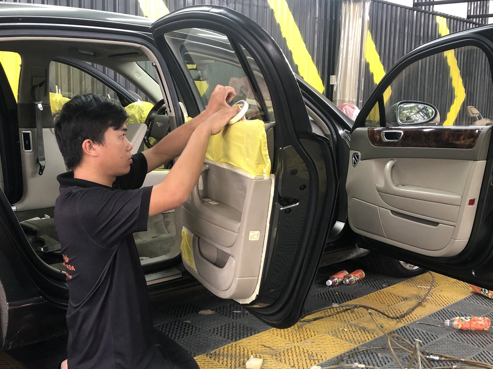 Car Leather Seat Painting
