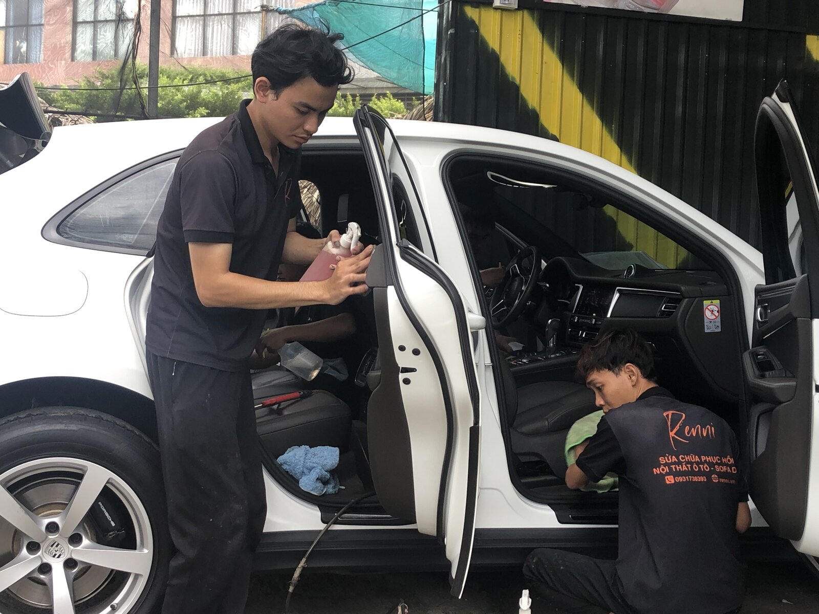 Car Leather Seat Painting