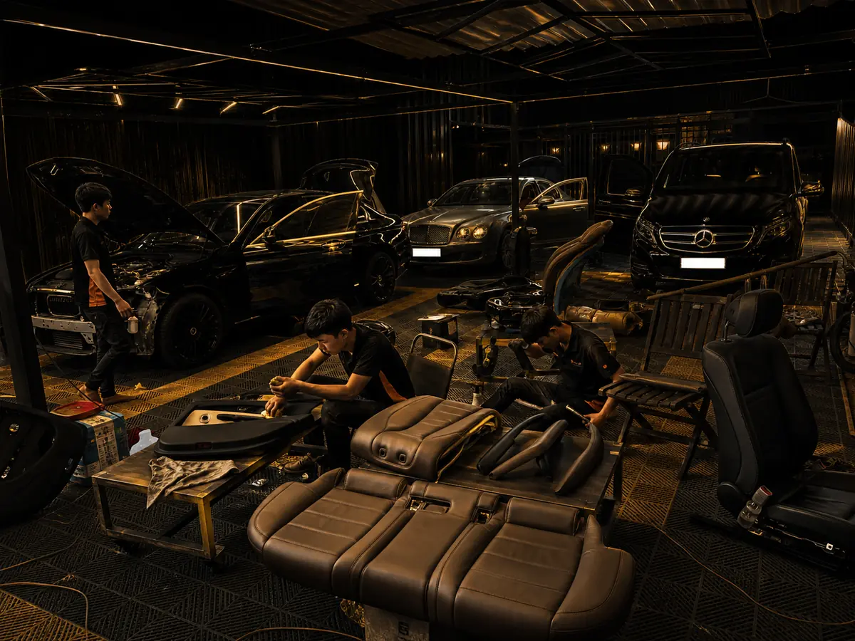 Car Leather Seat Painting